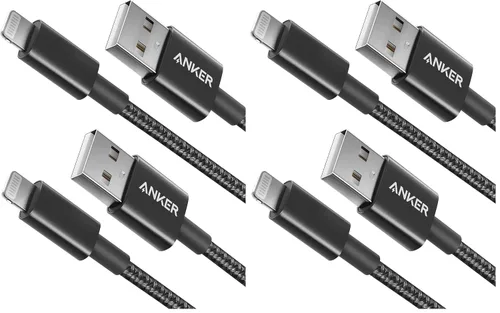 Vista 12 de Anker - Cable USB A a Lightning, certificado MFi (paquete de 1, 3.3 pies, negro)