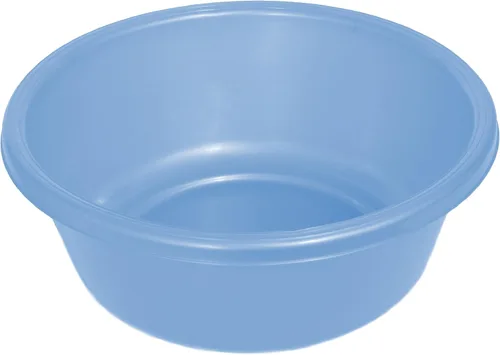 Vista 7 de Ybm Lavabo para casa, redondo, de plástico Blanco con puntos
