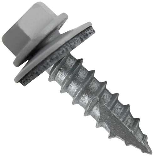 Vista 22 de HERR #14 CHARCOAL Tornillo de techo de chapa metálica de cabeza hexagonal: 250 tornillos x 1