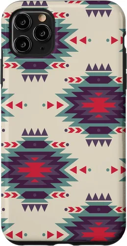 Vista 13 de Funda única con diseño azteca navajo rojo turquesa occidental para iPhone 17