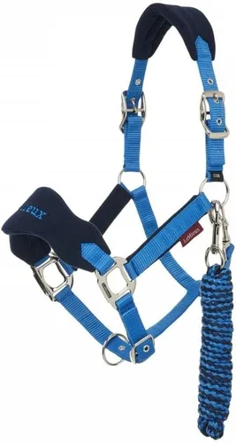 Vista 9 de LeMieux Vogue - Cuello para la cabeza de forro polar, cuello halter y cuerda de plomo, acolchado extra, ajustable en el bordillo y correa