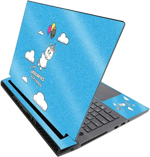 Vista 664 de MightySkins - Skin brillante con purpurina para Alienware M17 R3 (2020) y M17 R4 (2021) - Diversión de los años 90 Acabado duradero con purpurina