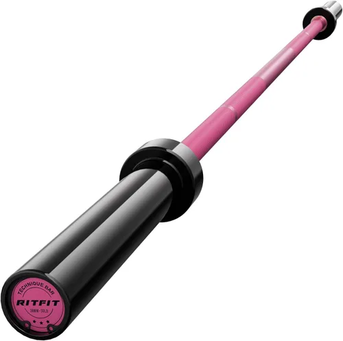 Vista 18 de RITFIT Olympic Barbell 4ft/6ft - 2 Inch Weight Bar for Strength Training, Weightlifting, Squat, Deadlift, Bench Press, Curl, Overhead Press