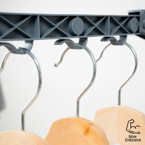 Vista 3 de Tendedero Plegable Vertical con Ruedas Dolver InnovaGoods 24 Barras