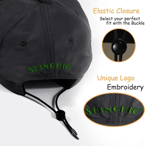 Vista 50 de Gorra de béisbol impermeable para hombre, sombrero de lluvia plegable para correr al aire libre, sombrero de pesca solar