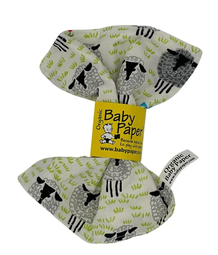 Vista 29 de Baby Paper Juguete sensorial arrugado y mordedor, estampado de flechas, regalo lavable Arrows