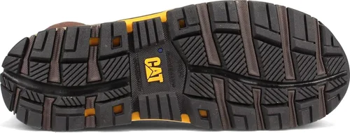 Vista 6 de CAT Oruga para hombre, borde impermeable, nano dedo, botas de trabajo, grano de café, 10 W, Café