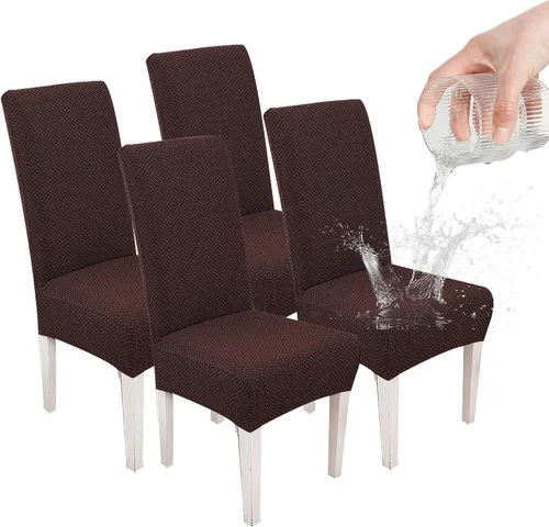 Vista 15 de Parsons - Funda para silla de comedor, funda desmontable para silla de sofá, funda retráctil (2, albaricoque)