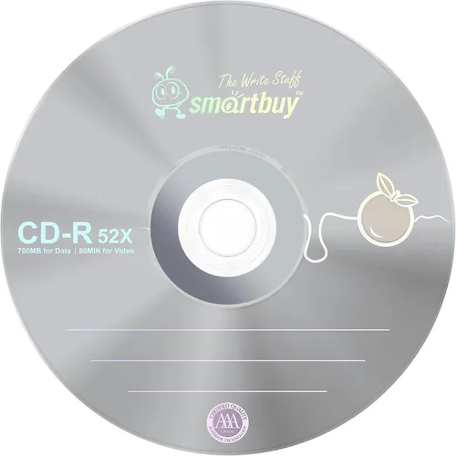 Vista 3 de Paquete de 50 discos MyEco CD-R CDR 52X 700MB 80Min Economy Branded Logo Top Write Once Blank Media Record Disc
