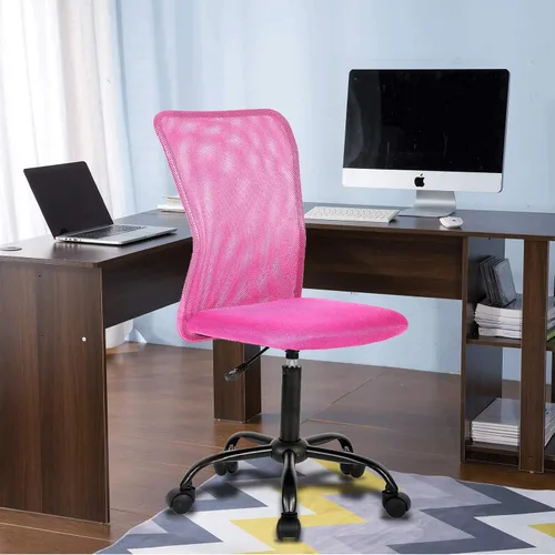 Vista 11 de BLKMTY Silla moderna de malla sin brazos de oficina, azul, altura ajustable, capacidad de 250 libras, certificado BIFMA