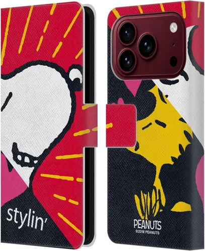 Vista 95 de Head Case Designs Peanuts Charlie & Woodstock Nap Halfs and Laughs - Funda de piel tipo cartera con licencia oficial compatible con Apple iPhone 11