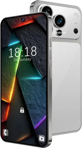 Vista 7 de Teléfono celular 8GB+256GB 6.9 "Pantalla 8+21 MP Dual SIM Face Unlock Blanco