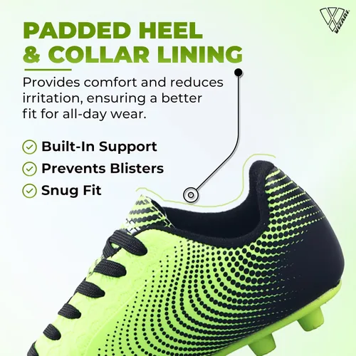 Vista 3 de Vizari USA Stealth - Botines de fútbol para niños y niñas, zapatos deportivos de fútbol para exteriores para niños pequeños, niños grandes, ligeros