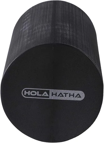 Vista 2 de HolaHatha Rodillo de espuma EVA sólido portátil de alta densidad para masaje de espalda de tejido profundo, terapia de pantorrillas, masaje