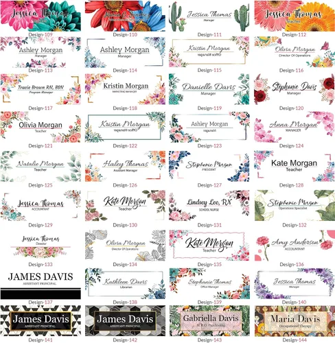 Vista 7 de Placa de nombre personalizada para escritorio, bonita decoración de oficina para mujeres u hombres, decoraciones de escritorio acrílicas