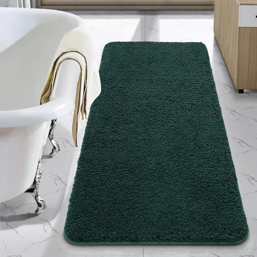 Vista 50 de LOCHAS Alfombra de baño de microfibra antideslizante de 36 x 24 pulgadas Gris