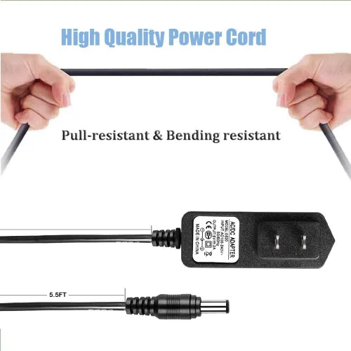 Vista 4 de Fuente de alimentación de 5 V para Yealink T29G, T46S, T48S, T52S, T54S, T56A, T58V, T58A, MP56, T46G, para cable de alimentación de teléfono
