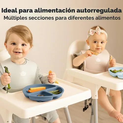 Vista 8 de KeaBabies - Placas de succión para bebé, niño, 3 unidades, silicona sin BPA Alps