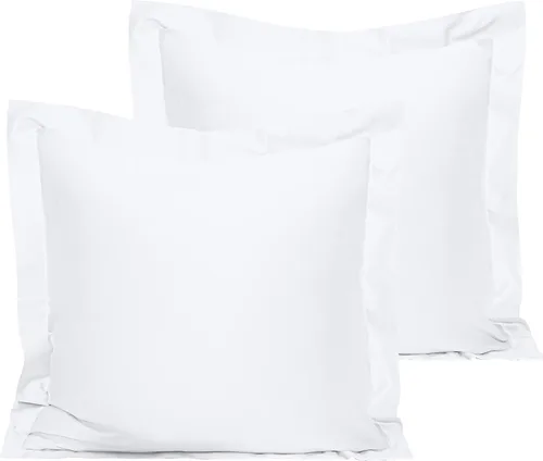 Vista 38 de NTBAY Fundas de almohada estándar de algodón – Fundas de almohada de algodón egipcio de 500 hilos, paquete de 2 fundas de almohada Oxford súper