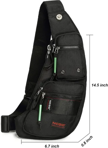 Vista 74 de Nicgid Sling Bag - Mochila bandolera para hombre), LYSB01NH075BJ-SPRTSEQIP