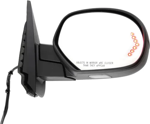Vista 111 de Kool Vue - Espejo calefactable izquierdo para Chevrolet Silverado 1500 GMC Sierra 1500 2007-2013 plegable eléctrico con luz de señal y lámpara