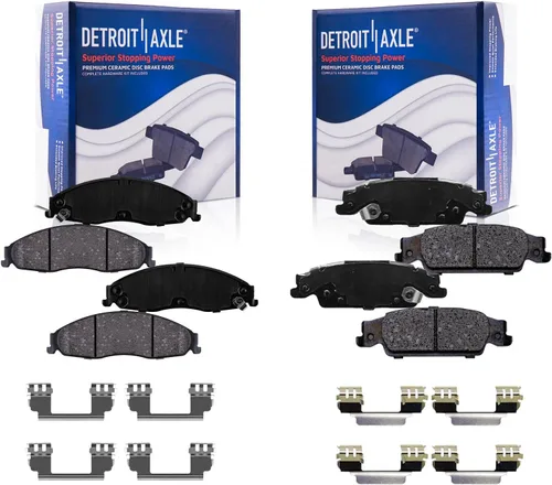 Vista 40 de Detroit Axle - Pastillas de Freno Delantero Izquierdo Reemplazo de Pinza de Disco para Ford Fusion Mazda 6 Lincoln MKZ Mercury Milan 2006-2012