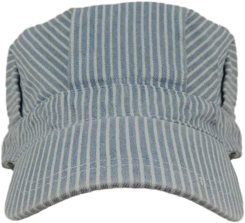 Vista 4 de NOVELTY GIANT WWW.NOVELTYGIANT.COM Sombrero adulto azul y blanco del conductor del tren del ingeniero del ferrocarril
