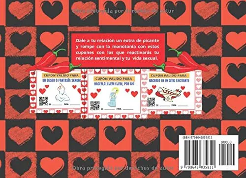 Vista 2 de CUPONES DE PAREJA TALÓN DE VALES SEXUALES EXTRA PICANTES REGALO ORIGINAL PARA TU PAREJA HOMBRE O MUJER, PARA ÉL O ELLA DÍA DE LOS ENAMORADOS, SAN
