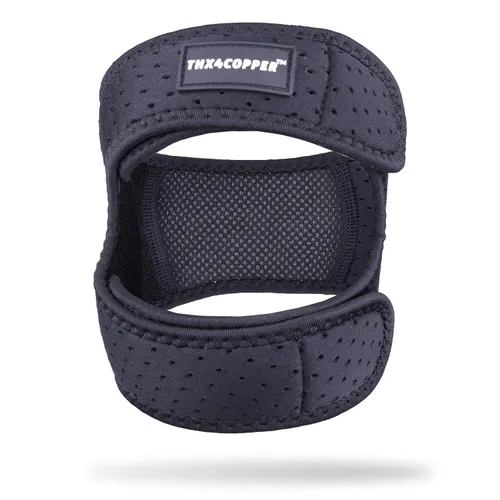 Vista 3 de THX4COPPER Rodillera de Rótula de Compresión Doble Ajustable para Alivio del Dolor, Soporte de Correa de Rodilla para Correr, Saltador, Ejercicio
