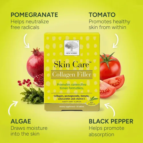 Vista 3 de New Nordic Skin Care relleno de colágeno, 60 unidades, 60
