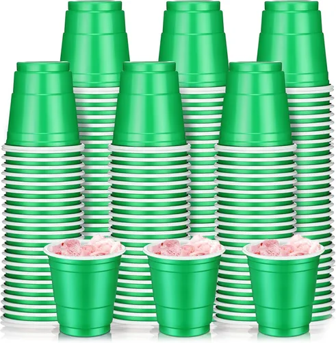 Vista 12 de Layhit Paquete de 200 vasos de chupito de plástico de 2 onzas, vasos desechables, vasos de boda, fiesta de cumpleaños, suministros para servir Negro