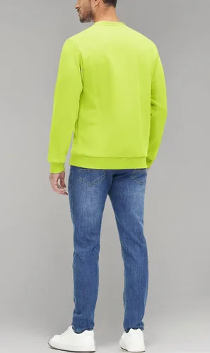 Vista 117 de MAGCOMSEN Sudadera de cuello redondo para hombre de manga larga casual cálida de forro polar