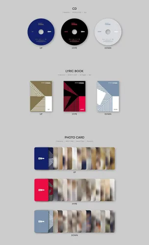 Vista 3 de BIGHIT Ent. ENHYPEN - Border : Carnival (2º Mini álbum) Álbum+Juego de tarjetas de fotos extra (ver. Down) (L200002158)