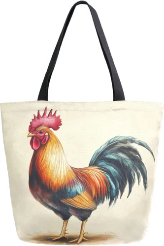 Vista 65 de Chic Funny Cute Pattern Big Handle Extra Large Shoulder Tote Bag for Beach Travel Weekender Gym Grocery Shopping