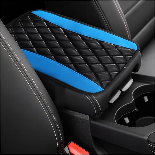Vista 15 de Dickno Cojín para Consola Central de Automóvil, Funda Universal de Cuero Impermeable para Caja de Asiento de Reposabrazos, Cómodo Protector