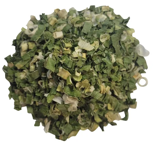 Vista 2 de Naturejam Cebollas verdes picadas secas y lavadas, bolsa a granel de 4 onzas, solo 1 ingrediente, cebolletas 100% deshidratadas