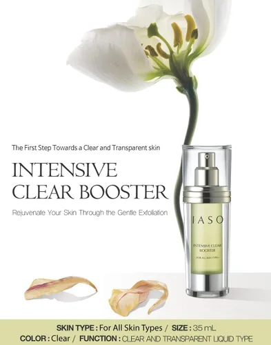 Vista 2 de IASO Potenciador transparente intensivo Retexturizador de piel, potente AHA/BHA, aloe calmante, textura suave de la piel, soluciones para aliviar