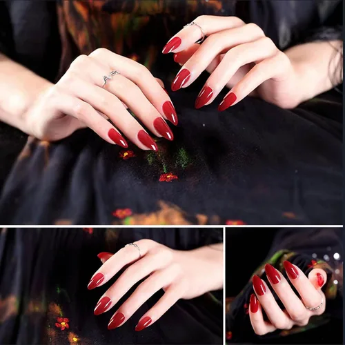 Vista 5 de Polvo de uñas cromado rojo, espejo de uñas de Navidad, polvo holográfico, metálico, efecto de espejo, manicura, pigmento con purpurina, decoraciones