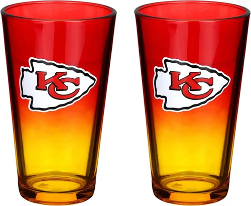 Vista 19 de The Memory Company Juego de 2 vasos con licencia de la NFL, diseño ombre, Philadelphia Eagles
