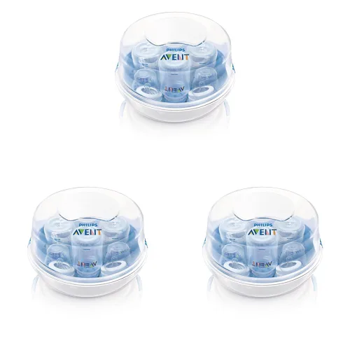 Vista 9 de Philips AVENT Esterilizador de vapor de microondas para biberones, chupetes, tazas y más, SCF281/05