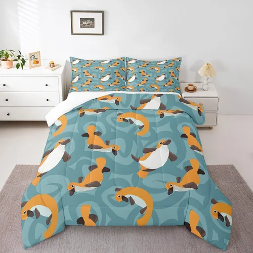 Vista 14 de Farm Aninmal - Juego de ropa de cama para niños, divertido juego de edredón de animales de granja para adolescentes y niñas, juegos de edredón