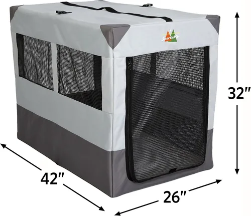 Vista 2 de Jaula tipo carpa portátil MidWest, 42 - pulgadas, Gris