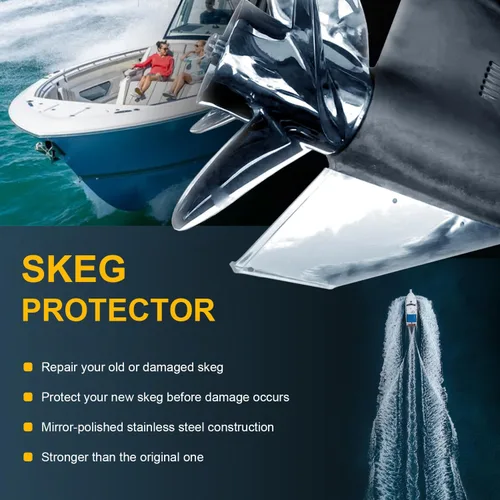 Vista 2 de 99022 Protector de Skeg Guard para Volvo Penta Sterndrive SX Drive Single Prop 1995-2006 Interior, Reemplazo para Skegguard 99052 99022