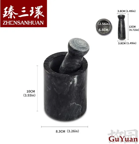 Vista 2 de ZhenSanHuan - Mortero de piedra de granito natural y trituradora sólida y duradera (granito) (GuYuan)