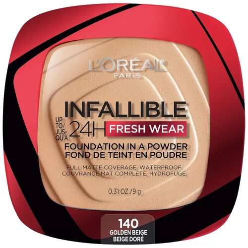 Vista 22 de L'Oréal Paris Infallible - Base de maquillaje en polvo, 24 horas de uso, impermeable, ámbar profundo, paquete de 3