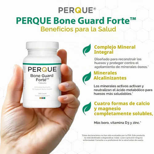 Vista 2 de Perque Bone Guard Forte 20 240 comprimidos por Perque