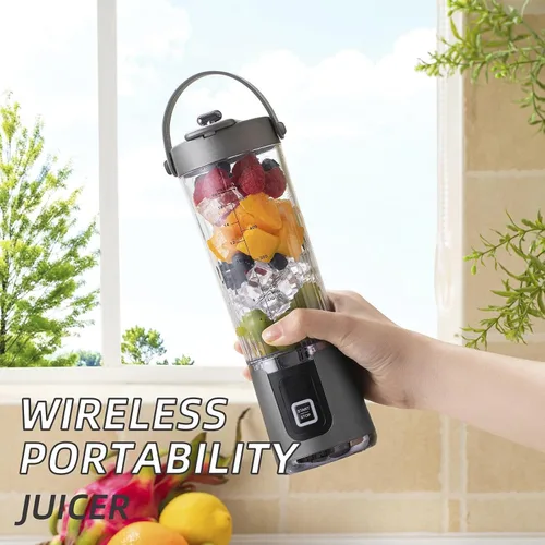 Vista 4 de Personal Blender USB Rechargeable LED Display 500ml Fruit Juicer