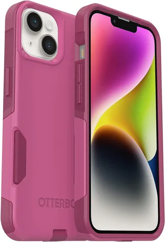 Vista 9 de OtterBox Funda de la serie Commuter para iPhone 14 y iPhone 13 (solamente), color negro, delgada y resistente, apta para bolsillo, con protección