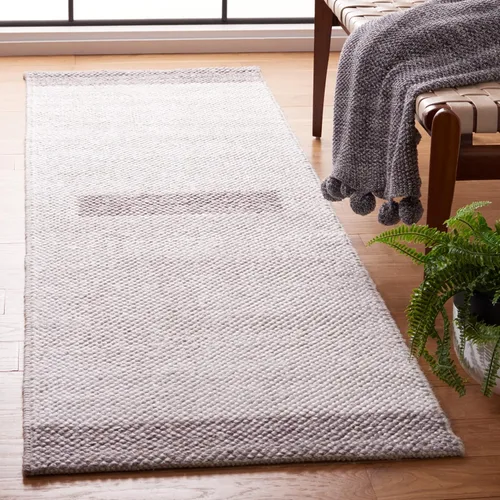 Vista 44 de SAFAVIEH Natura Collection - Alfombra de pasillo, 2 pies 3 pulgadas x 8 pies, negro y marfil, tejido plano hecho a mano de lana moderna a rayas