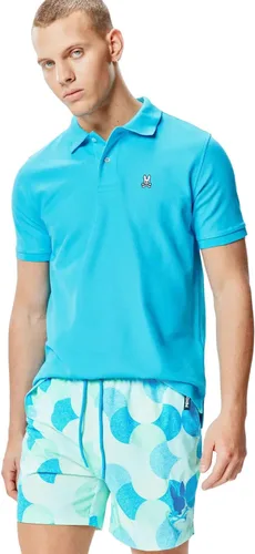 Vista 7 de Psycho Bunny - Polo de piqué clásico para hombre 001 negro